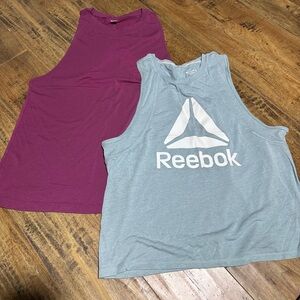 2 Reebok Workout Tanks